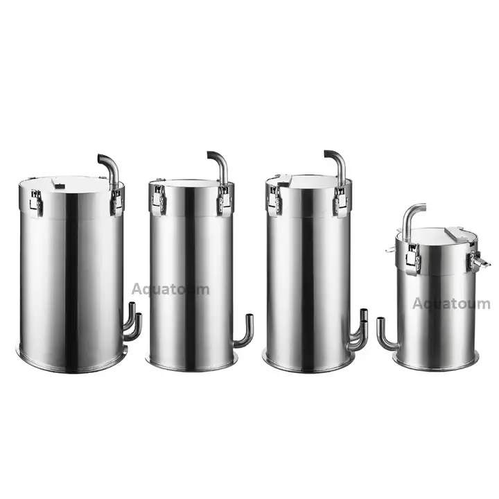 Accepted OEM Stainless Steel Canister Filter Fish Bucket External Aquarium Filter Canister