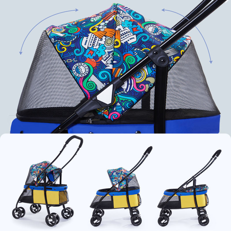 Cheap Small Pet Stroller for Cat/Dog Fold Travel Stroller for Pet Travel /Wholesale Dog Stroller Pet Carrier