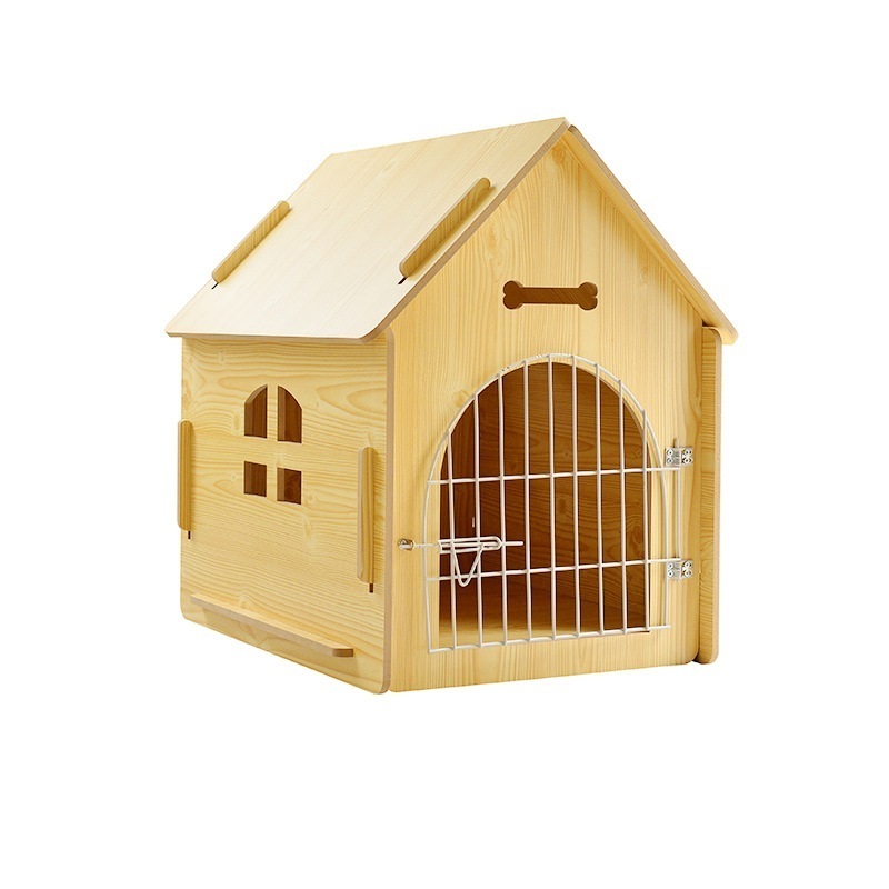 New Wooden Large Outdoor Dog House Dog Kennel Villa Cat Litter Pet Kennel