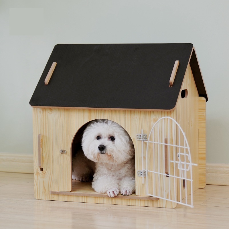 New Wooden Large Outdoor Dog House Dog Kennel Villa Cat Litter Pet Kennel