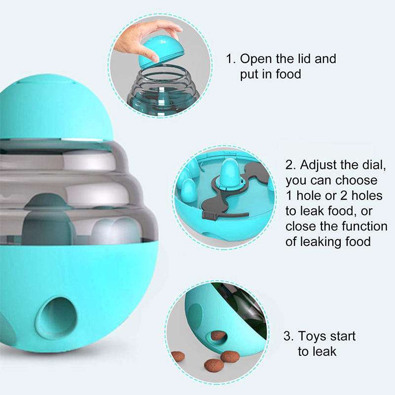 Wholesale Pet Dog Food Training Storage Toy Ball Food Feeder Interactive Toys