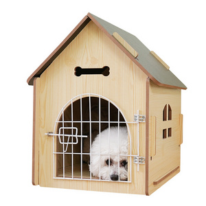 New Wooden Large Outdoor Dog House Dog Kennel Villa Cat Litter Pet Kennel