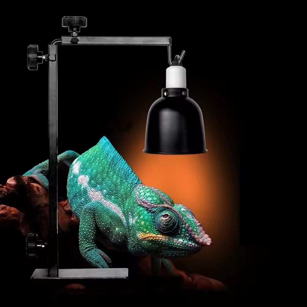 360 degree Reptile Light Holder Landing Lamp Stand Bracket Adjustable Floor Light Rack