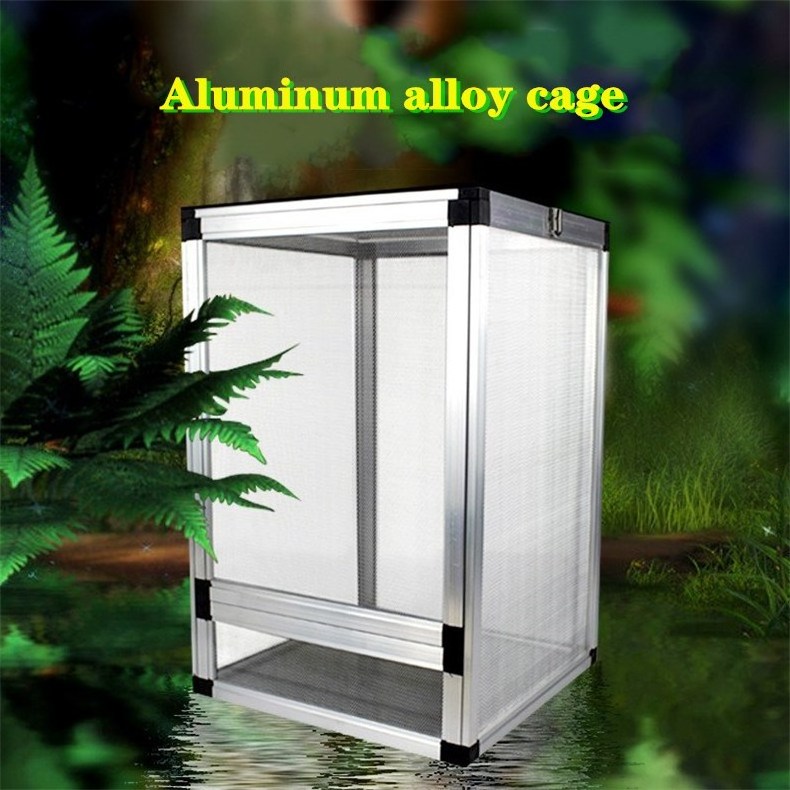 New Design Aluminium Open Air Screen Cage Reptile Cage Terrarium for Lizard Snake Bearded Dragon