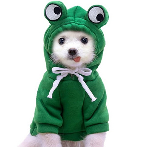 Cotton Winter Fleece Dog Hoodies Blank Custom Pet Clothes for Small Middle Dogs