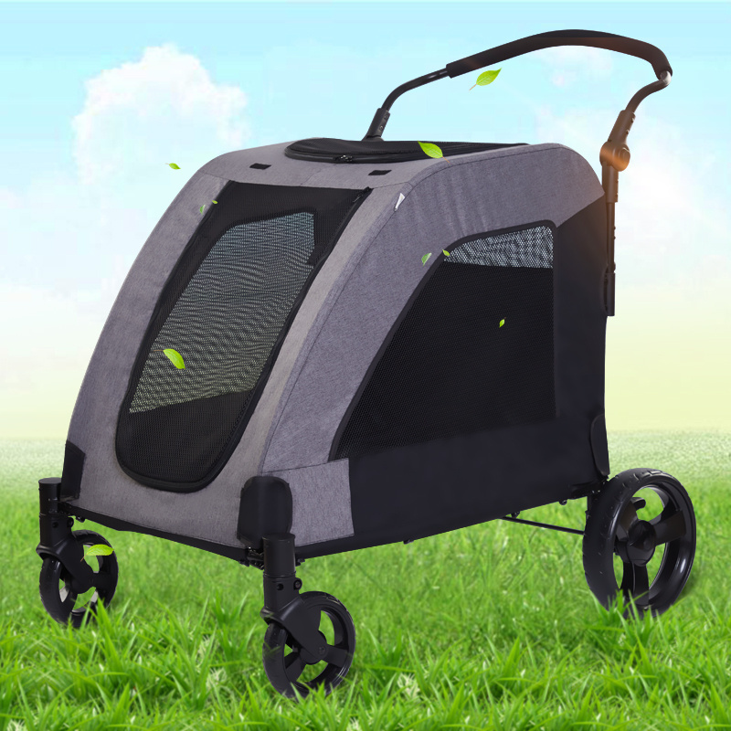 Foldable Super-Size Pet Bike Trailer Bicycle Carrier for Large Dogs