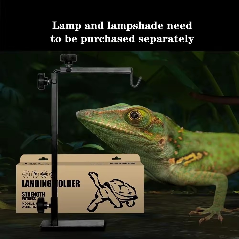 360 degree Reptile Light Holder Landing Lamp Stand Bracket Adjustable Floor Light Rack