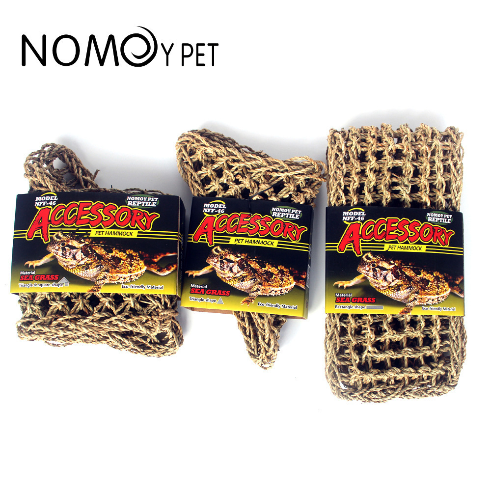 Natural Seagrass Lizard Lounger Reptile Hammock For Bearded Dragon Chameleon Lizards Gecko Snakes