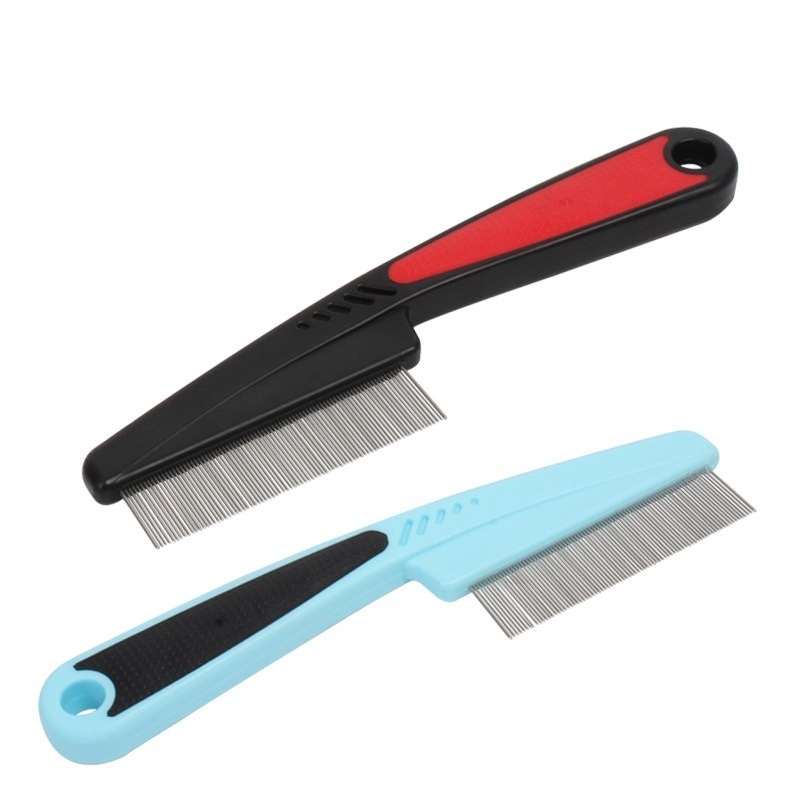 Groomer's Best Long Handle Pet Lice Combs Dog Cat Flea Comb for Removal Dandruff