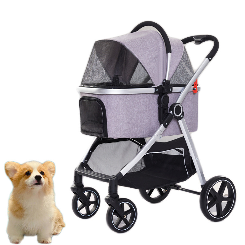 Novel Heavy Duty Dog Walking Stroller Pet Wagon for dogs and cats