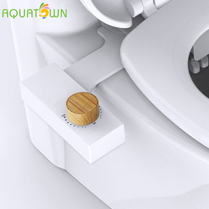 Bidet Toilet Seat Attachment Non-Electric Self Cleaning Water Sprayer Bidet Manual Ultra-Slim Shattaf Bidet De Toilette