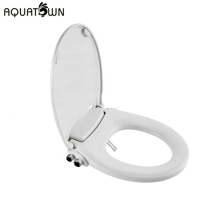 Hot Selling Clean Anus Shattaf Toilet Seat Cover, Sanitary Ware Hot and Cold Water Round Shape Bidet Toilet Seats For Disabled