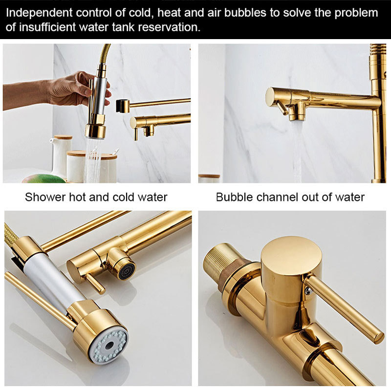 Economic 3 Way Kitchen Sink Faucet Cheap Pull Out Spray Kitchen Sink Taps Modern Brushed Nickel Taps For Kitchen Sinks