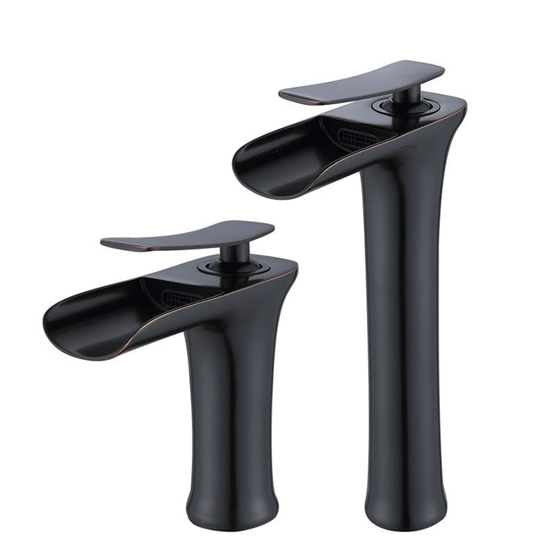 New Design Waterfall Faucets Mixers Taps Cheap High Brass Basin Tap Widespread Luxury Basin Faucets