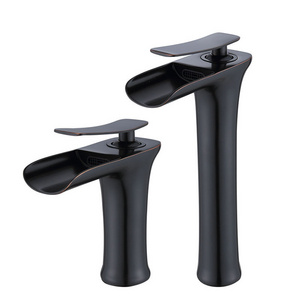 New Design Waterfall Faucets Mixers Taps Cheap High Brass Basin Tap Widespread Luxury Basin Faucets