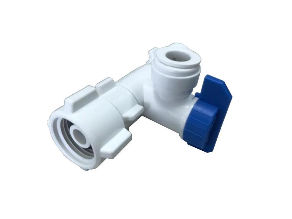 Plastic Feed Water Adapter with Ball Valve 3/8