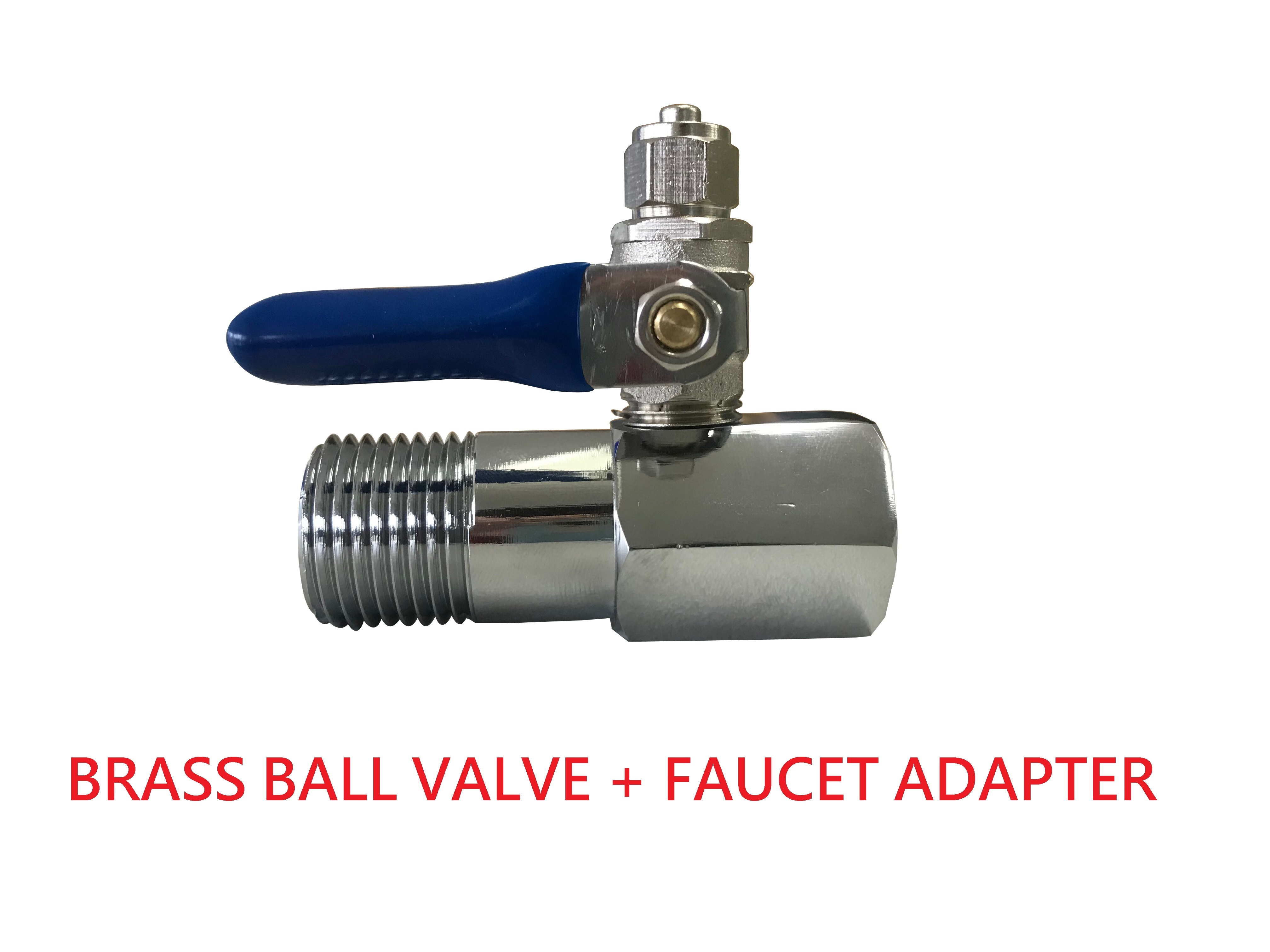 Plastic Feed Water Adapter with Ball Valve 3/8