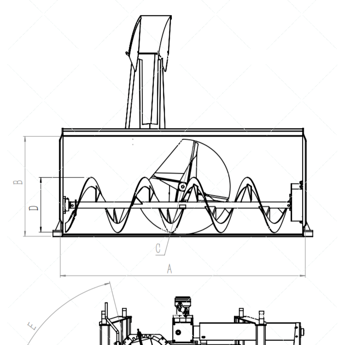 High quality snow blower/farm use tractor with snow blower