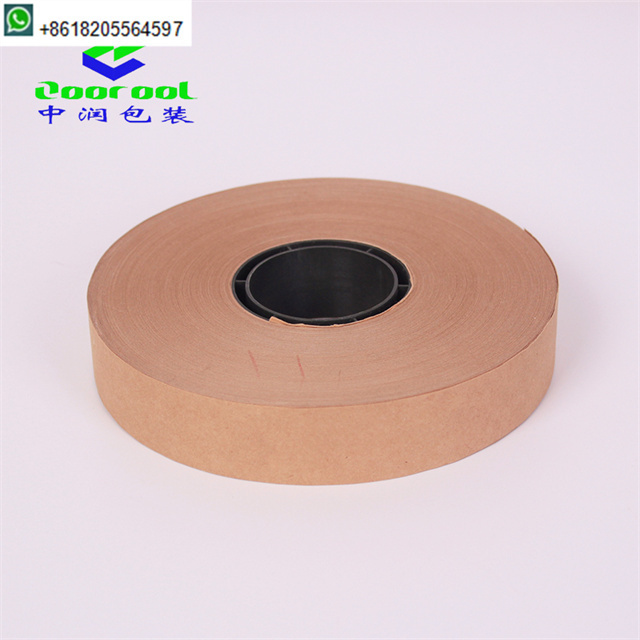 Best selling hot melt white 30mm wide 150m long paper banding tape for strapping banding machine