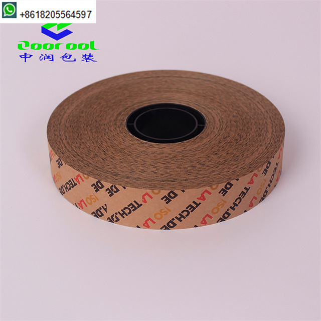 Best selling hot melt white 30mm wide 150m long paper banding tape for strapping banding machine