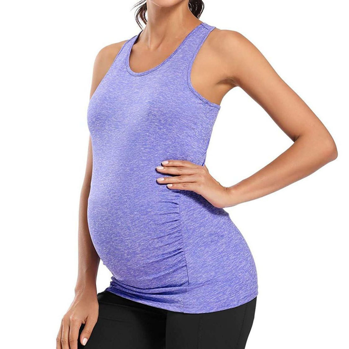 Arabella 2024 Custom Logo Women Weightless Recycled Nylon Maternity Sports Yoga Gym Tank Top