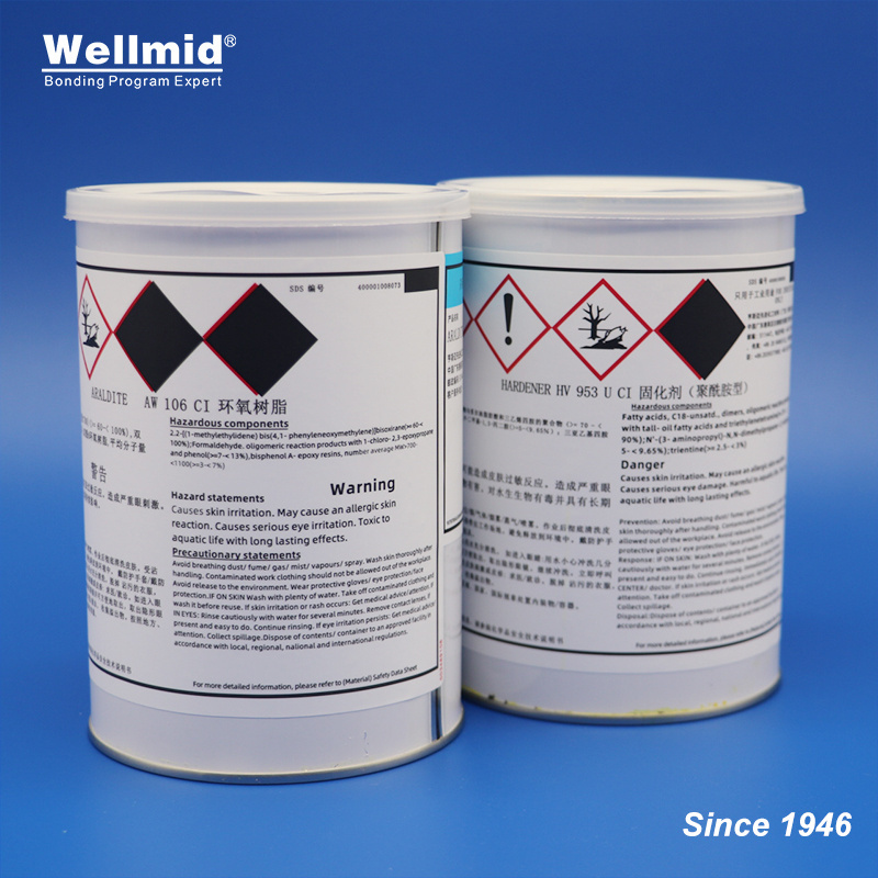 ARALDITE AW106 Epoxy Resin HUNTSMAN HARDENER HV953U Industrial Building Structural Adhesive Bonds Plastic Metal Waterproof glue