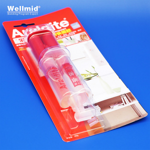 Araldite Rapid Syringe 5 Minute Fast curing 2 Part Clear Epoxy Super Strength Bonds  Repair non-trace Glass Crystal DIY ab Glue