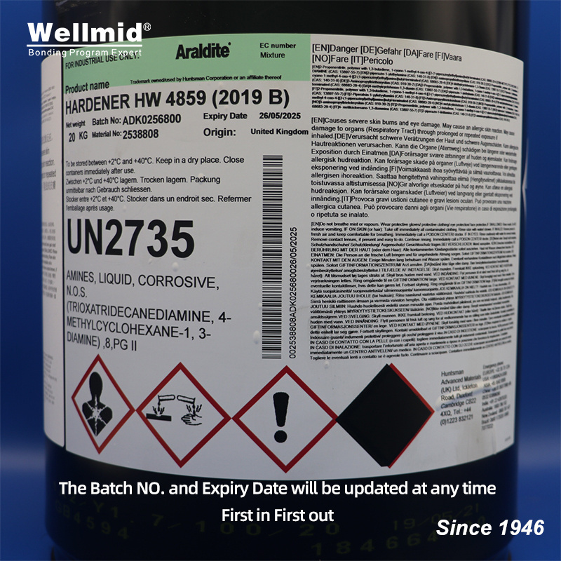 HW4859 Hardener with AW4859 Epoxy Resin is Araldite 2019 CFRP high strength Composite Metal structural 2K glue black adhesive