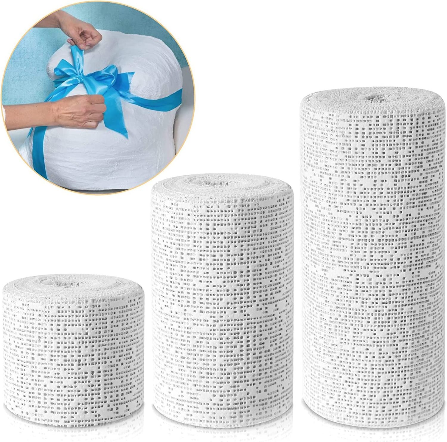 Hot Selling Art Body Making Mould Landscape Plaster Cloth Roll White Gauze Strip Wrap Pop Bandage Machine