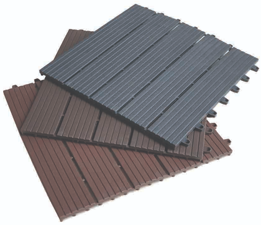 AGBEST - High quality interlocking outdoor deck tiles - Wood/plastic composite tiles WPC decking