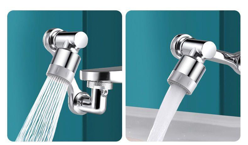 Brass faucet extender 1080 degree universal mechanical arm extender  faucet aerator