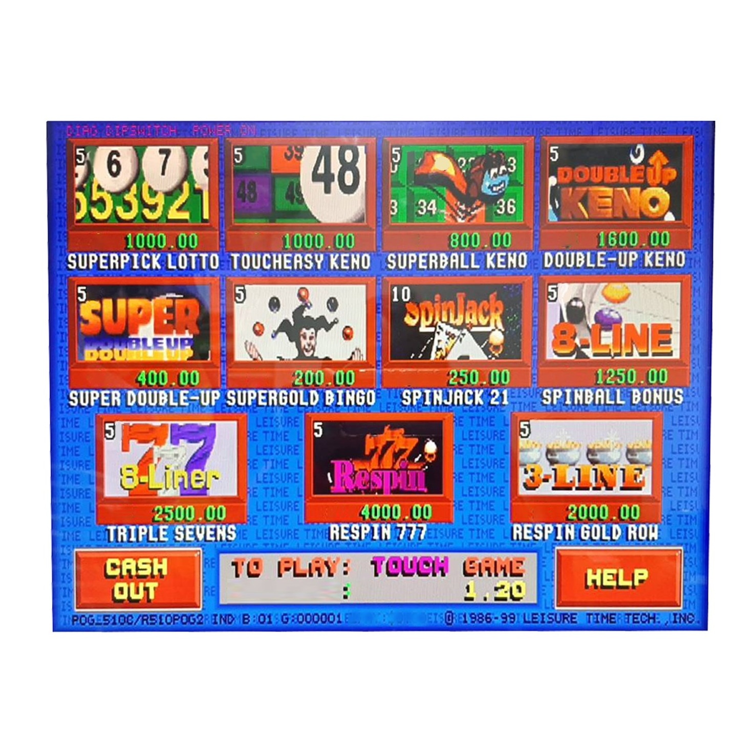 FOX 340  POG 510 580 595 board  arcade video game coin game machine