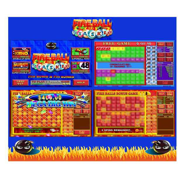 Fire ball keno single video  keno  game for coin operate game machine fire link WMS 550 Pot of Gold manufacturer