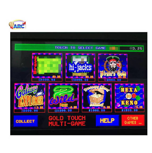 FOX 340s  Gold Touch game board  arcade video game coin game machine juego de tragamonedas WMS 550 Pot of Gold manufacturer