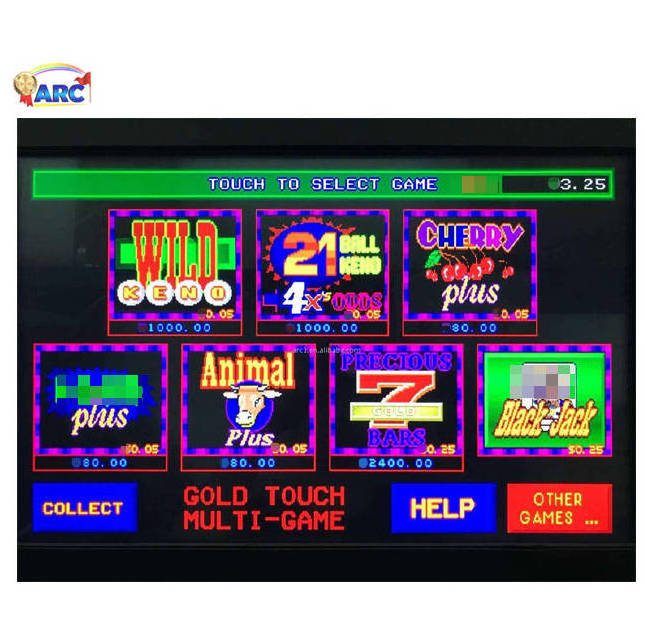 FOX 340s  Gold Touch game board  arcade video game coin game machine juego de tragamonedas WMS 550 Pot of Gold manufacturer