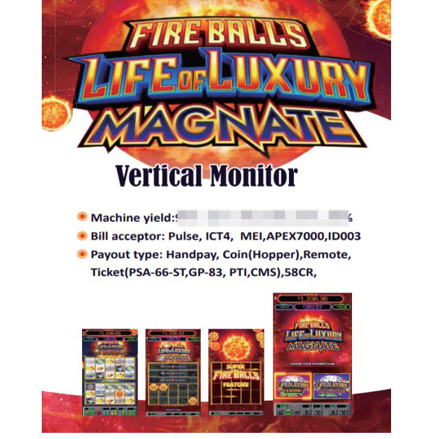 MAGNATE  Fire ball LOL Vertical coin game machine