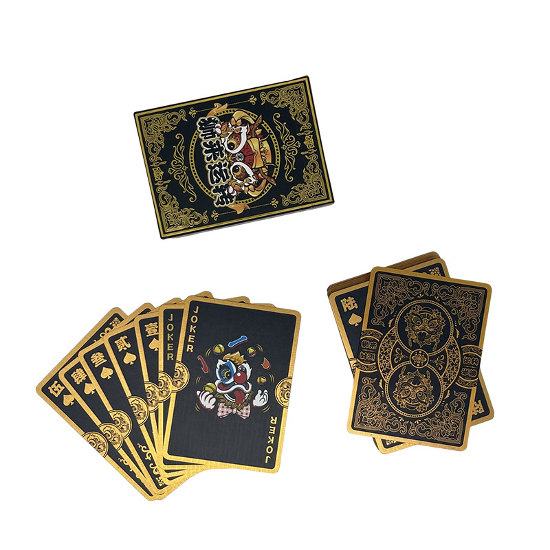 Wholesale Waterproof Custom Logo Printing Linen Deck Plastic Poker Paper Blank Marked Sublimation Playing Cards With Box