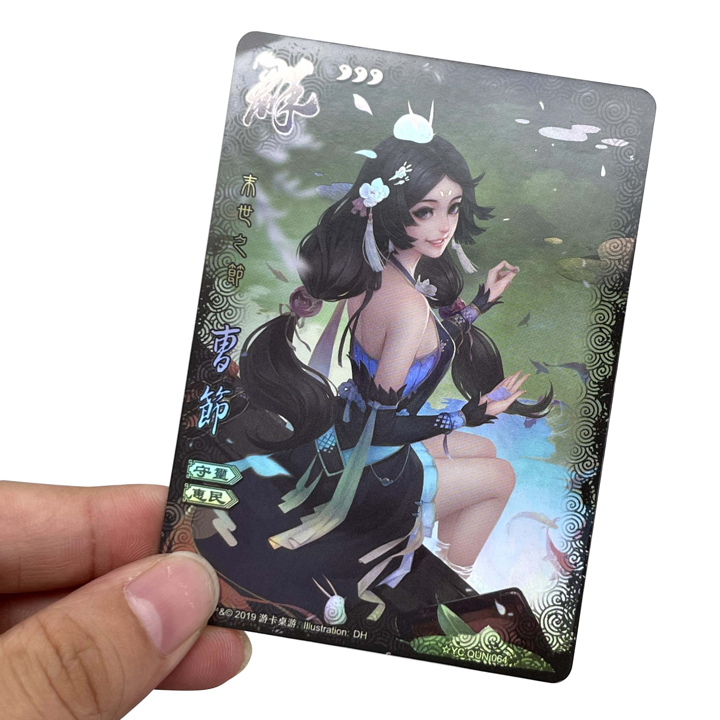 Hot Selling New Cartoon Anime Different Patterns Playing Custom Made Printed Game Cards