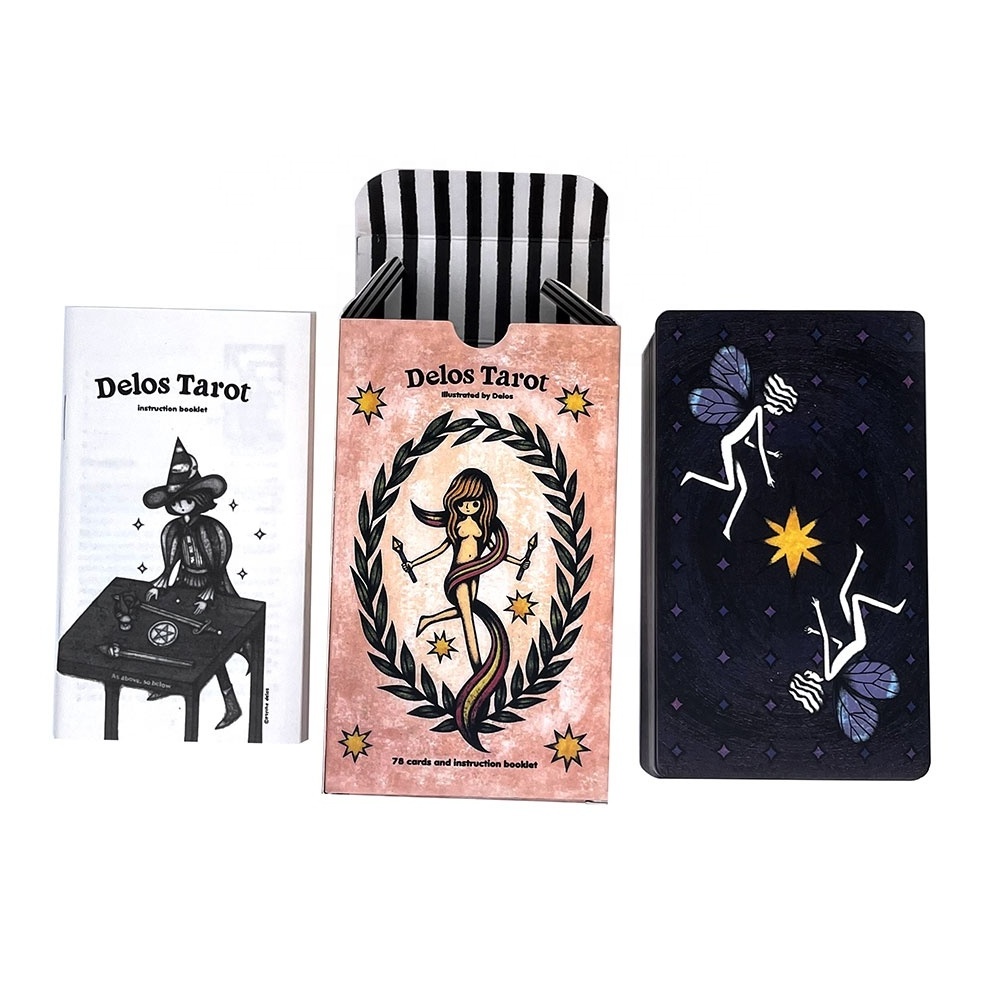 Customizable Paper Edge Tarot Playing Cards Deck Party Family Table Tarot Game Cards