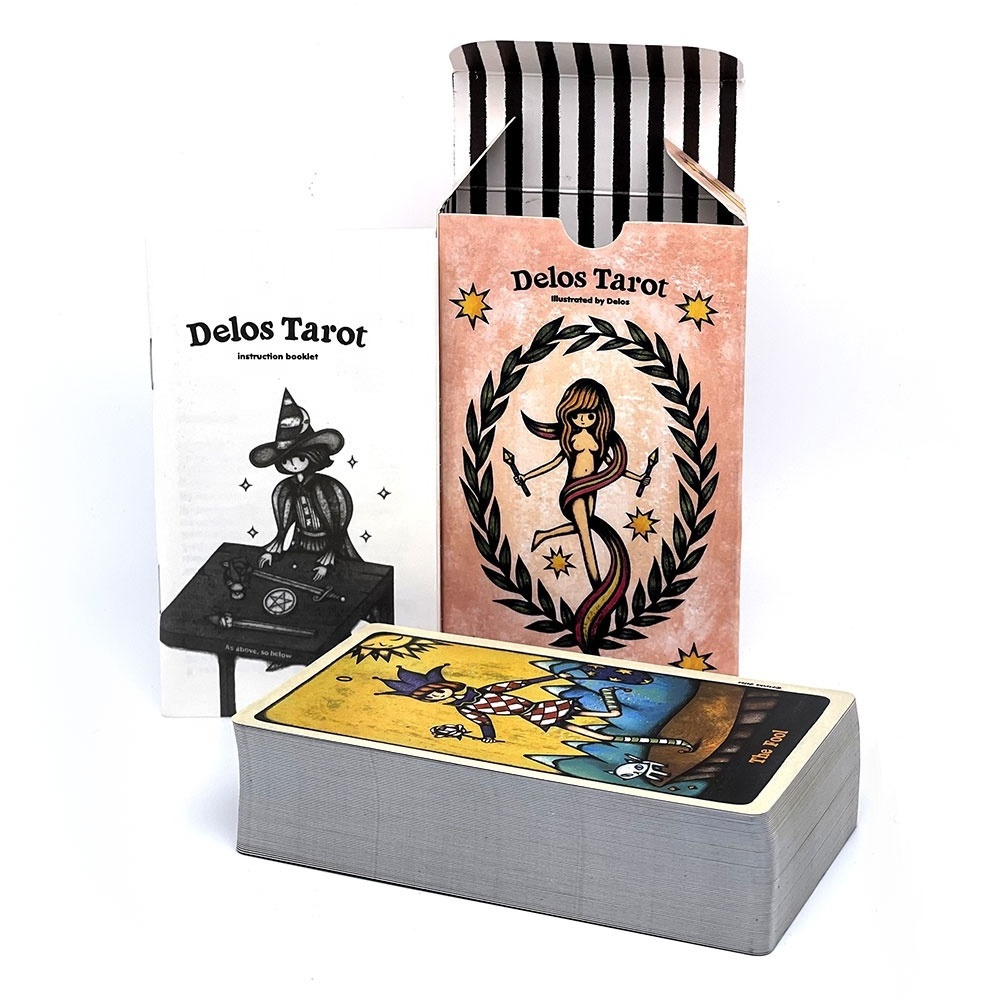 Customizable Paper Edge Tarot Playing Cards Deck Party Family Table Tarot Game Cards