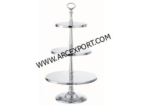 2 Tier Golden Hanging Decorative Cake Stand For Fruit Serving Cake Stand