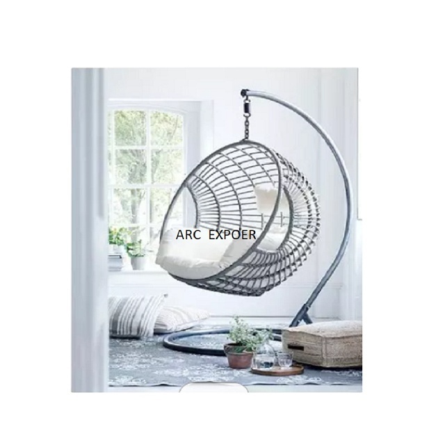 Light White Metal With Fancy Designer Decoration New Stylish Large Outdoor Decorating Swing For Iron