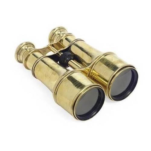 Brass Shiny Polished Nautical Binocular Gold Color Clear Glass Fancy Nautical Binocular