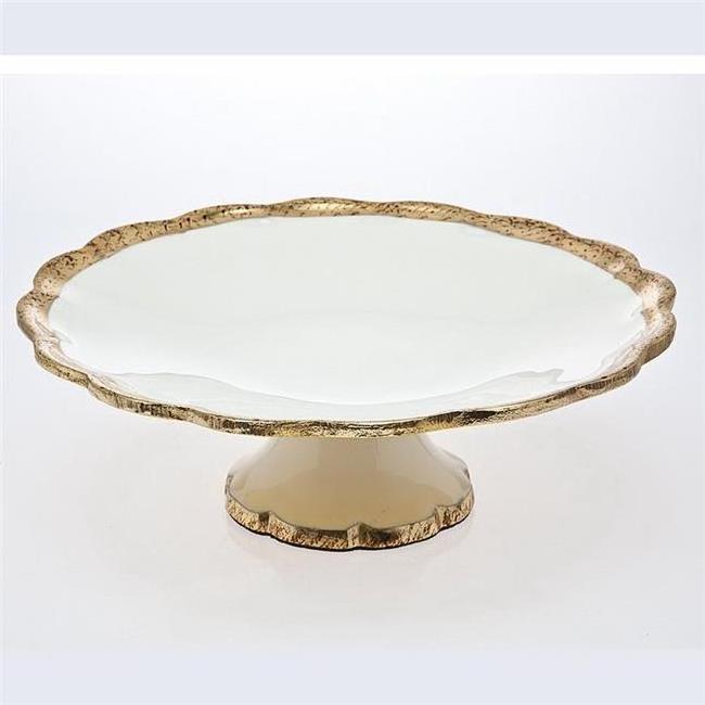 Tree Leaf Ware Golden Antique Design Stylish Ware With Mirror Design Decoration Stylish Cake Stand