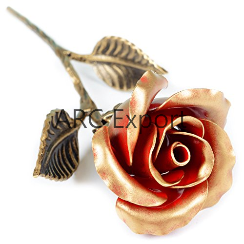 Graphite Metal Decorative Rose & Flower Handmade Metal Rose & Flower