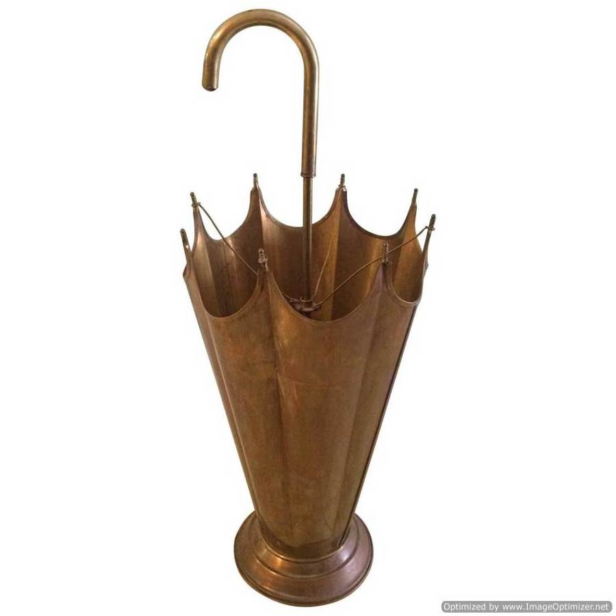 Brass Antique Umbrella Stand Fancy Designer Decorative Wholesale Latest Serving For Outdoor Ware Umbrella Stand