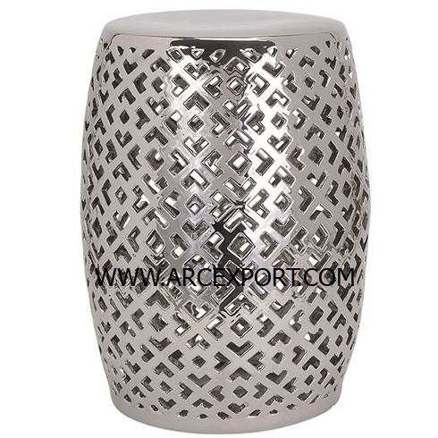 Nickle Plated Metal Stool New Design Decoration Luxury Wholesale Standard Fancy Metal Stool