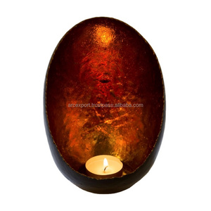 Copper Oval Shape Tea Light Metal Candle Votive New Design Best Quality Luxury Wholesale