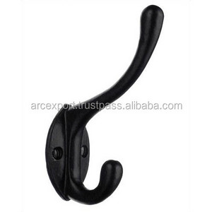 Black Antique Metal Wall Hooks Hangers Luxury Beaded Decorating Fancy Wholesale Hooks For Selling