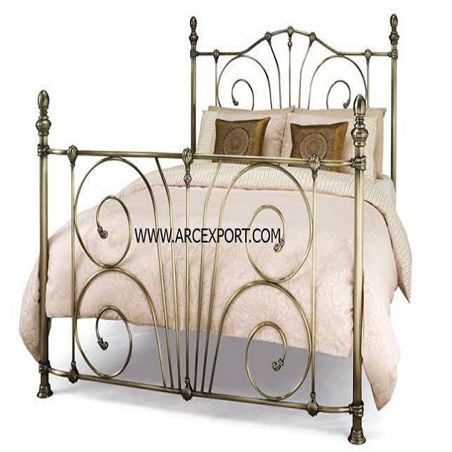 Canopy Gold Metal Beds & Funiture High Quality Ware With Low Prices Bads For Furniture